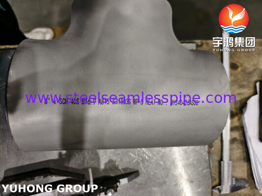 Tee de acero dúplex 2205 de soldadura a tope ASTM A815 UNS S31803 ASME B16.9