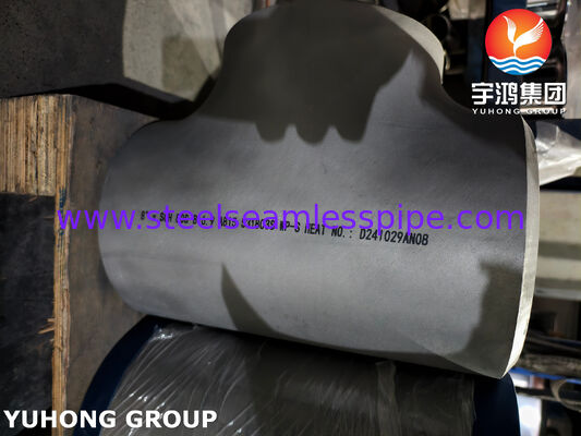 Tee de acero dúplex 2205 de soldadura a tope ASTM A815 UNS S31803 ASME B16.9