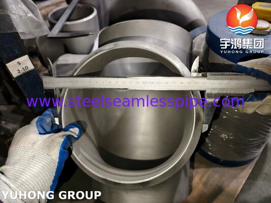 Tee de acero dúplex 2205 de soldadura a tope ASTM A815 UNS S31803 ASME B16.9