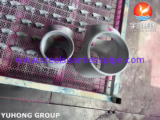 Tee de acero dúplex 2205 de soldadura a tope ASTM A815 UNS S31803 ASME B16.9