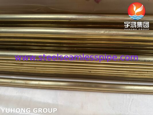 Tubo de aleación de cobre para intercambiadores de calor sin costura ASTM B111 C44300