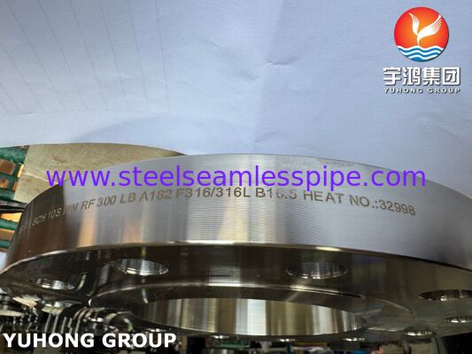 ASTM A182 F316/316L Flange de acero inoxidable Cuello de soldadura / Flange WNRF en el sistema de tuberías