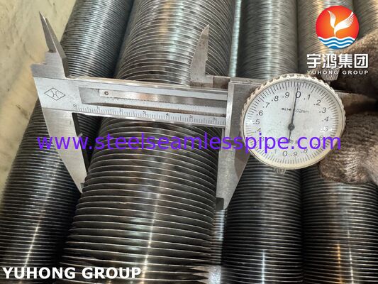 Tubo de aleta de aluminio tipo L de acero al carbono ASTM A179 para intercambiadores de calor