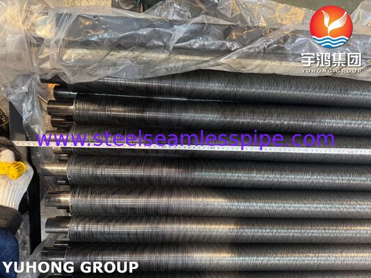 Tubo de aleta de aluminio tipo L de acero al carbono ASTM A179 para intercambiadores de calor