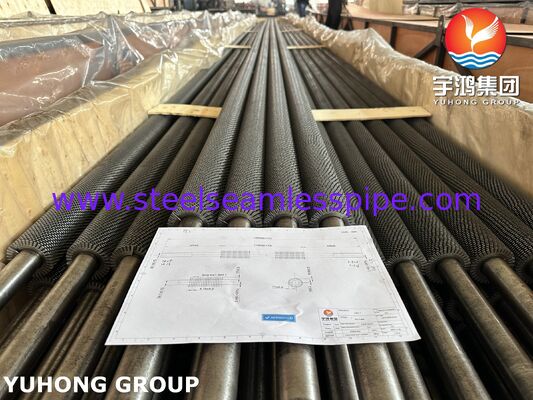 ASTM A213 T91 tubo sin costuras de acero de aleación con tubo de aleta dentada CS, HRSG (generador de vapor de recuperación de calor)