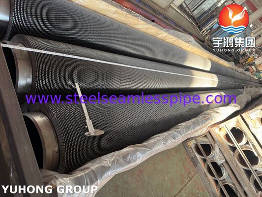 Tubos de aleta dentada ASTM A335 P22 Base y 1Cr13 aletas