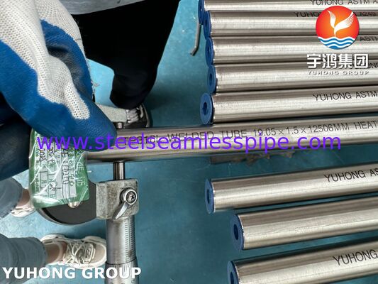 Tubos soldados de acero inoxidable con recocido brillante ASTM A249 TP316L, utilizados para refrigeradores de aire