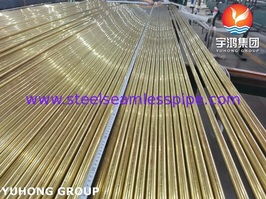 Tubo sin costura de aleación de cobre ASTM B111 C44300 C70600 C71500 C68700 C71640 Aplicación del condensador del radiador del enfriador de aire