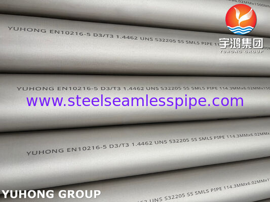EN10216-5 D3/T3 1.4462 Cold Drawn Stainless Steel Seamless Tube For Industrial Application