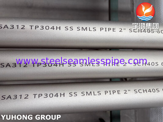 Tubo sin costura de acero inoxidable ASTM A312 TP304H 304L para aplicaciones químicas e industriales