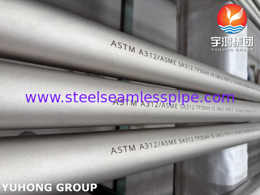 Tubo sin costura de acero inoxidable ASTM A312 TP304H 304L para aplicaciones químicas e industriales