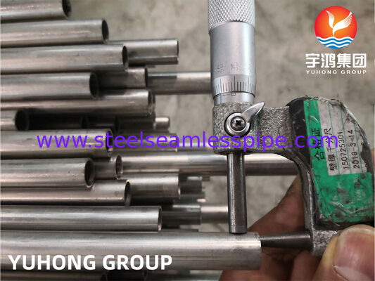 Tubo de acero inoxidable para intercambiador de calor Tubo soldado de acero inoxidable ASTM A249 TP304 TP304L Con alto rendimiento, Decapado y recocido, Extremo liso