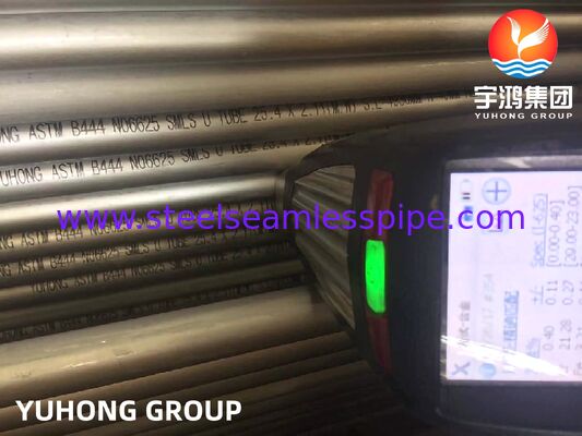 ASTM B444 Inconel 625 Tubo sin costura de U Bend para intercambiadores de calor de concha y tubo