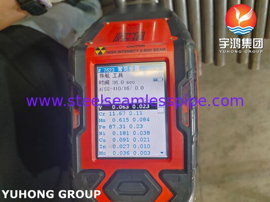 Tubo sin costura de acero inoxidable ASTM A268 TP410 1.4006 Tubo de horno para la industria de refinación