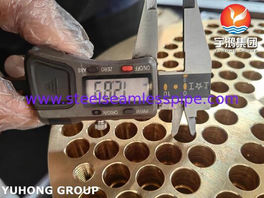 ASME SB171 C46400 Copper Alloy Tubesheet for Shell and Tube Heat Exchanger