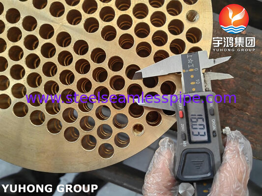 ASME SB171 C46400 Copper Alloy Tubesheet for Shell and Tube Heat Exchanger