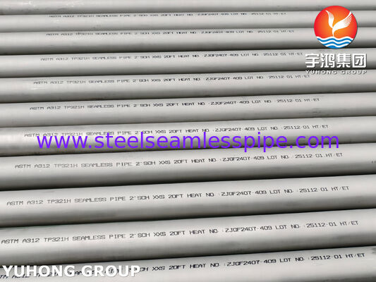 Tubería sin costura de acero inoxidable ASTM A312 TP321H S32109 12X18H10T para refinería