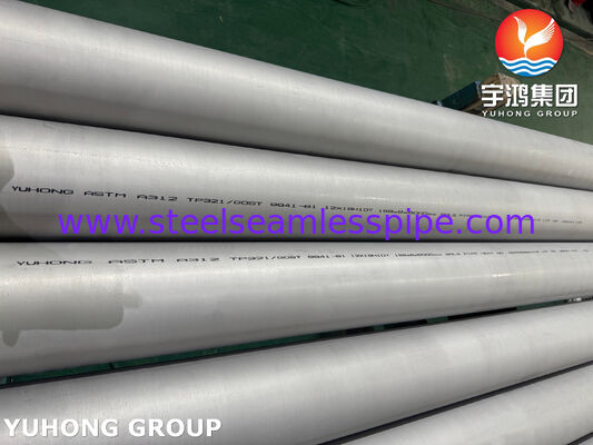 Tubería de acero inoxidable sin costura ASTM A312 TP321 UNS S32100 1.4541 para generación de energía