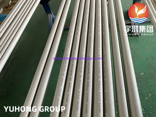 ASTM A312 TP304 conservó en vinagre el tubo sin soldadura de acero inoxidable superficial pinta disponible