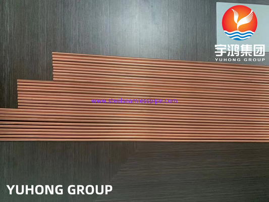 Tubos de acero de bajo carbono de doble pared con cubierta de cobre de acero carbono