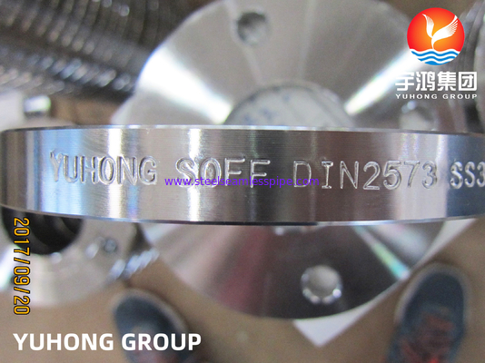 DIN2573 F316L Flange deslizante de acero inoxidable (cara plana), para uso en entornos de alta temperatura