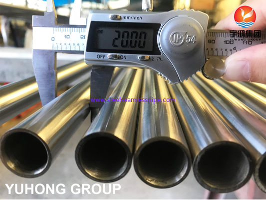 S31603 Tubo sin soldadura de acero inoxidable A269 TP316L SUPERFACIENTE anillada brillante