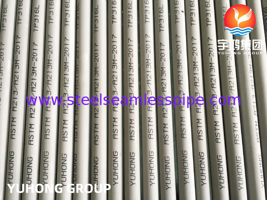 El tubo de intercambiador de calor sin costura de acero inoxidable ASTM A213 TP316L S31603 SUS316L