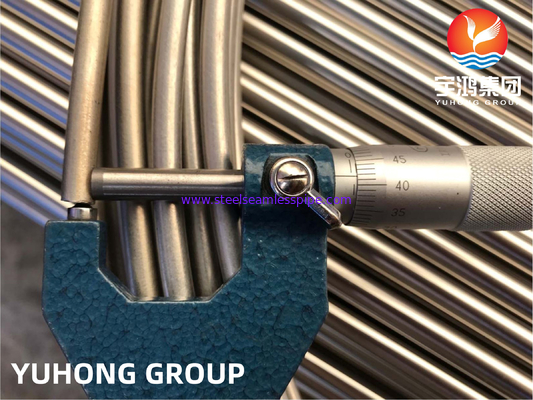 Tubo de bobina sin costura de acero inoxidable ASTM A269 TP316L para intercambiadores de calor