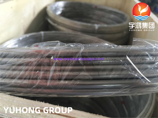 Tubo de bobina sin costura de acero inoxidable ASTM A269 TP316L