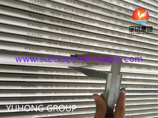 Tubo sin costuras de acero inoxidable ASTM A213 TP316L con precisión laminada en frío resistente a altas temperaturas y resistencia a la corrosión