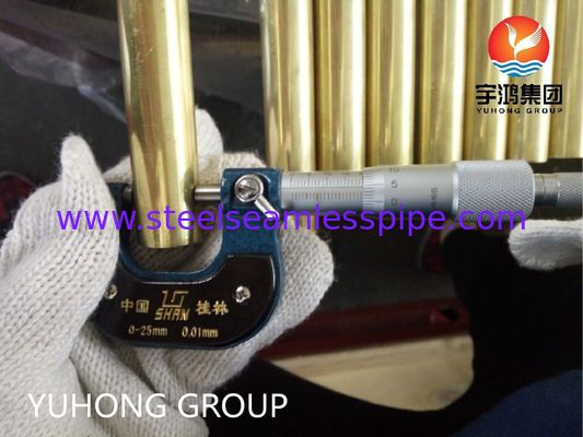 Tubo sin costura de aleación de cobre ASTM B111 C44300 para condensadores e intercambiadores de calor con resistencia a la corrosión