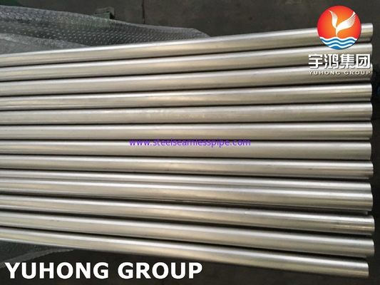 Tubo sin costura de titanio ASTM B338 Grado 7 UNS R52400