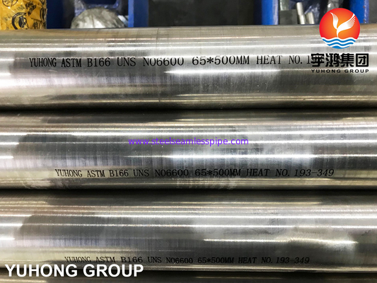 ASTM B166 UNS N06600 / Inconel 600 / Níquel 600, Barra redonda de aleación de níquel Brillante recocido