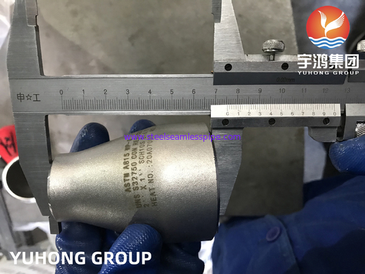 Reductor concéntrico de acero inoxidable del duplex A815 UNS S32750 2507