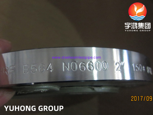 ASTM B564 Inconel 600 / UNS N06600 Flange de cuello de soldadura forjado de aleación de níquel de acero