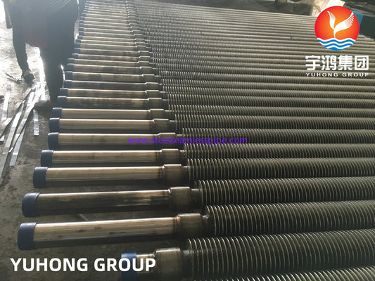 Tubo aletado de acero inoxidable del TUBO de ALETA ASME SA 213 T12 SMLS AL+FIN HFW