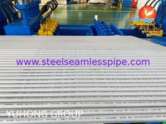 ASME SA213 TP316L Tubo sin costuras de acero inoxidable resistente a la corrosión para caldera y intercambiador de calor con tamaño personalizado