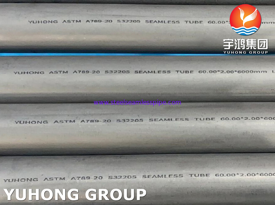 ASTM A789 UNS S32205 Tubos de acero inoxidable dúplex sin costura para la desalinización del agua de mar