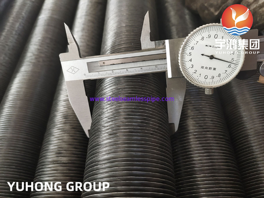 Tubo de aleta incorporado, tubo de acero al carbono ASTM A179 con aleta de aluminio 1060 para intercambiadores de calor