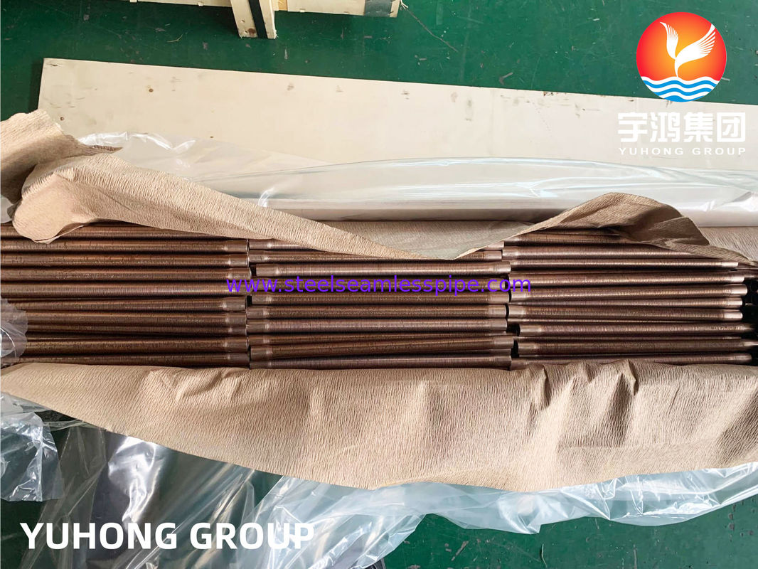 Tubo de aleación de cobre - tipo de aleta baja, B111 C70600 O61 cu70/ni30