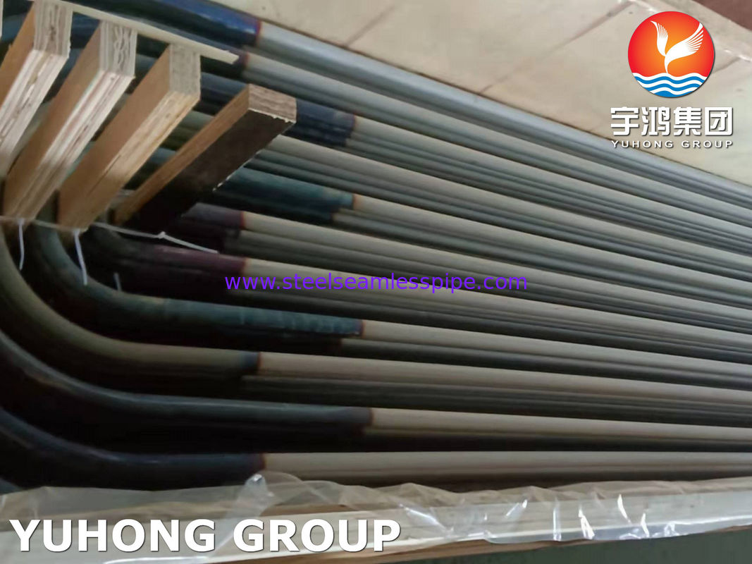 Tubo de intercambiador de calor con curva en U de acero inoxidable ASTM A213 TP317L 100% ET