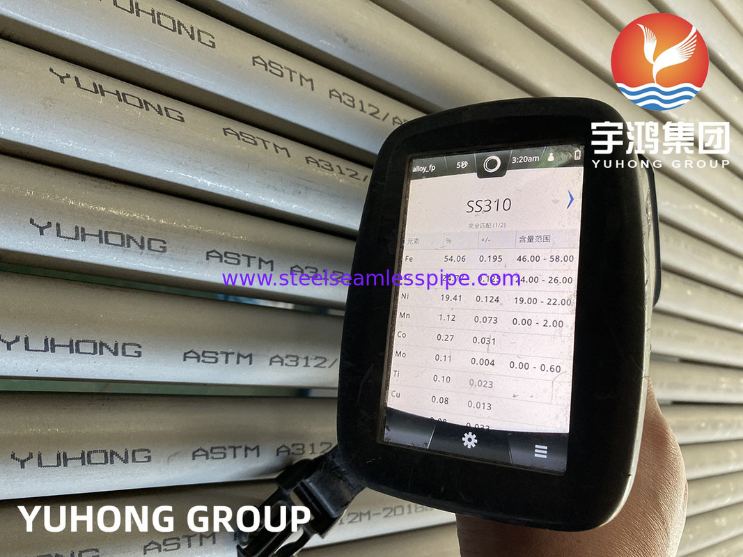ASME SA2312 TP310S | ASTM A312 TP310S TP310H 310S 310MoLN Tubería de acero inoxidable para la industria del petróleo y el gas