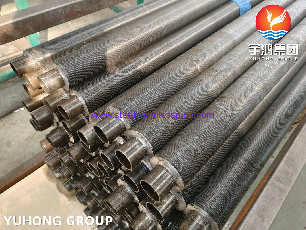 Tubo de acero al carbono ASTM A179 con aletas de aluminio1060, tubo con aletas de tipo G incorporado