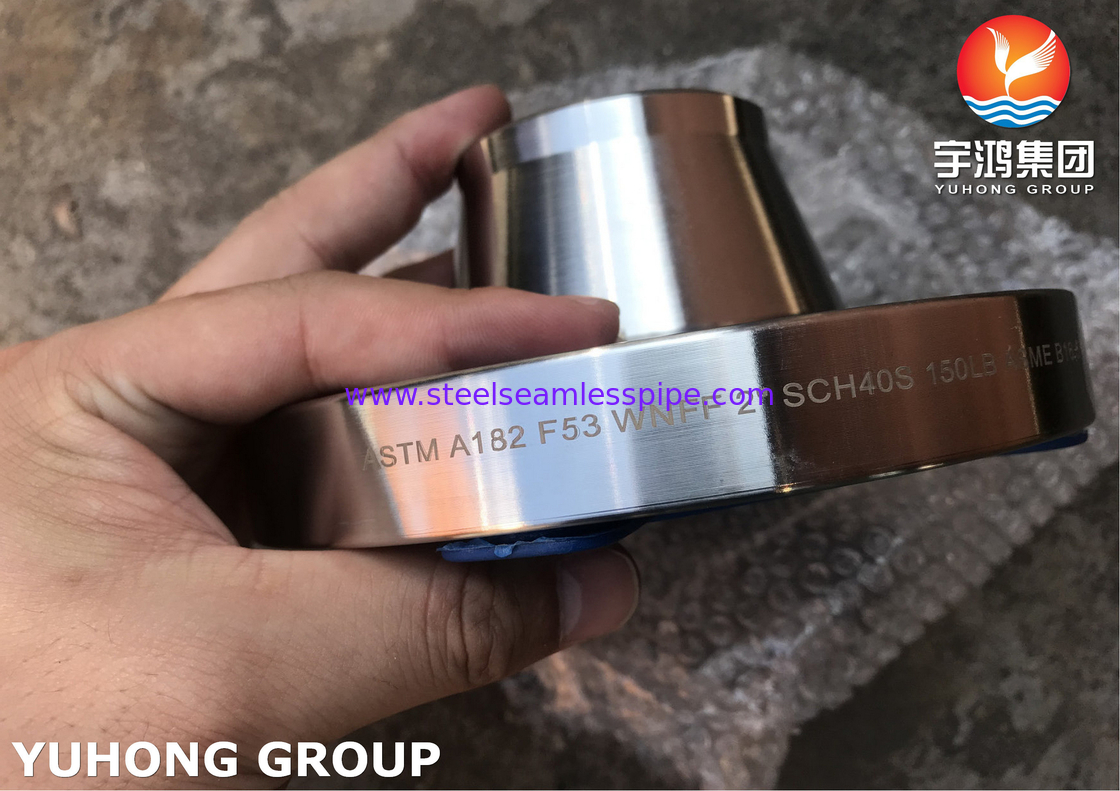Flancas de acero súper dúplex ASTM A182 F53, UNS S32750 Flange de cuello de soldadura, RF, FF, B16.5