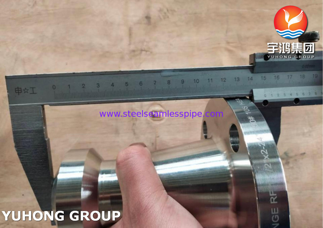 UNS S32750 F53 Flange de cuello de soldadura Clase 150 Desalinización del agua de mar resistente al cloro NACE MR0175