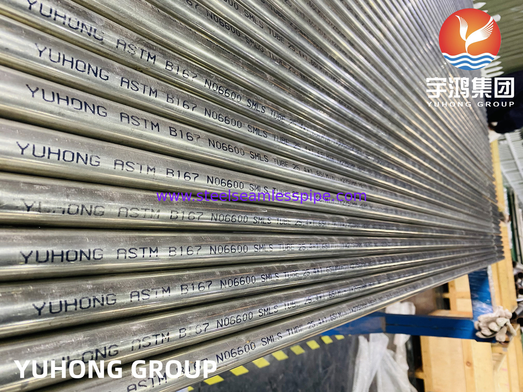 Tubo sin costura ASME SB167 Inconel 600 resistente a la SCC por cloruro para reactores de hidrogenación