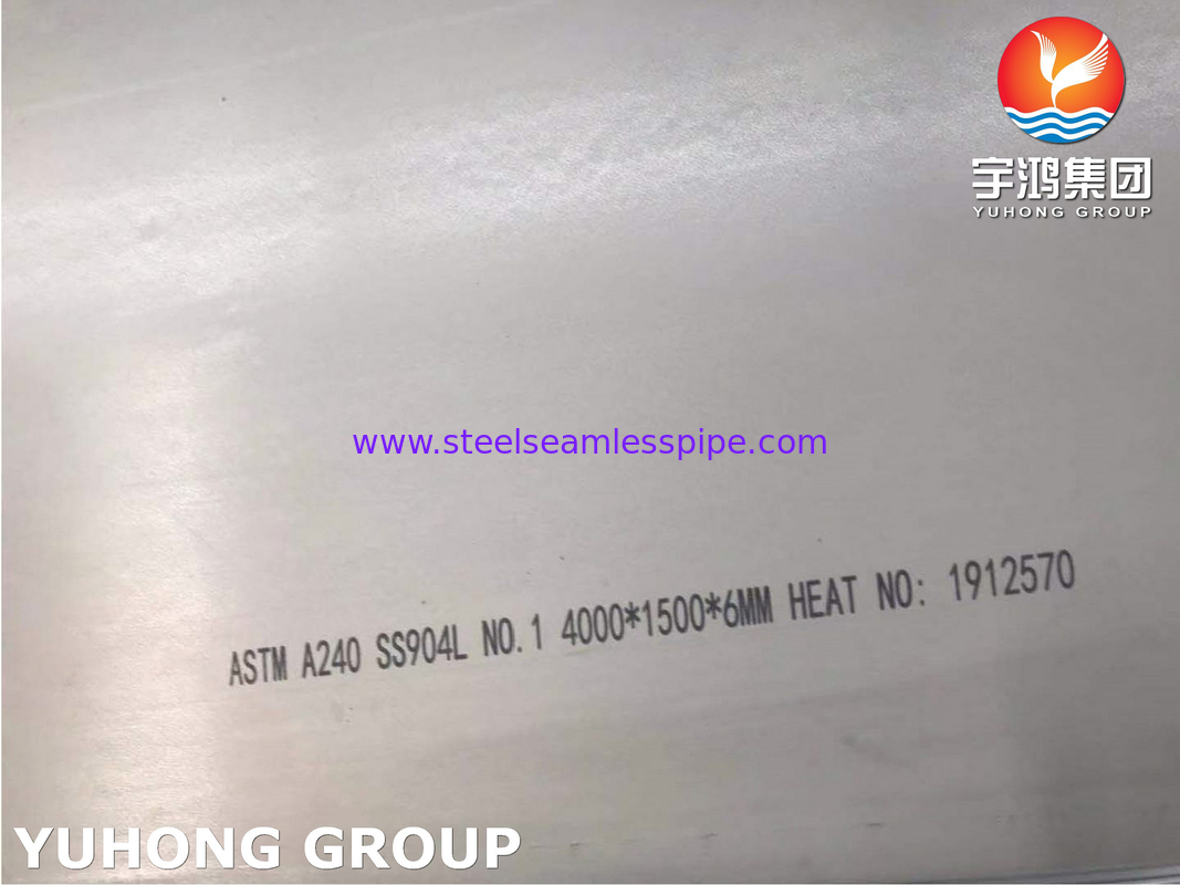 Placa de acero inoxidable 904L ASTM A240 con alta resistencia a las grietas por corrosión por esfuerzo