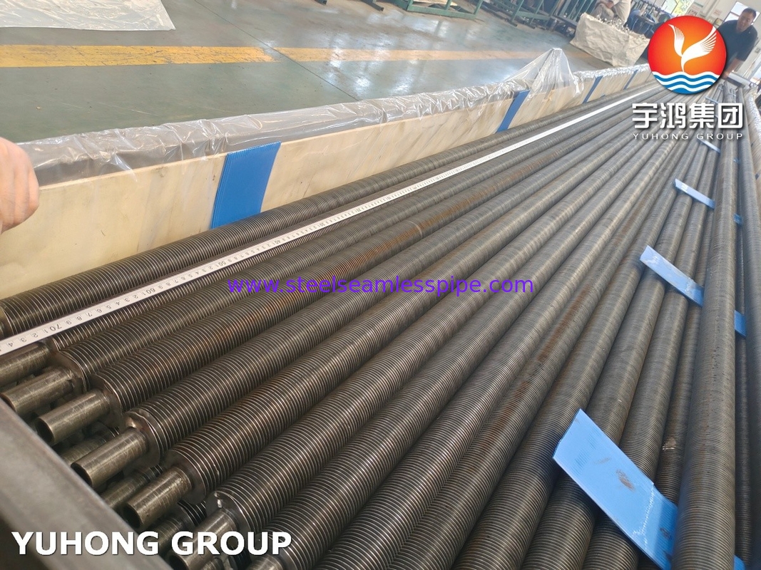 Tipo L Tubo de aleta A179 de aluminio 1060 1100 para torre de enfriamiento