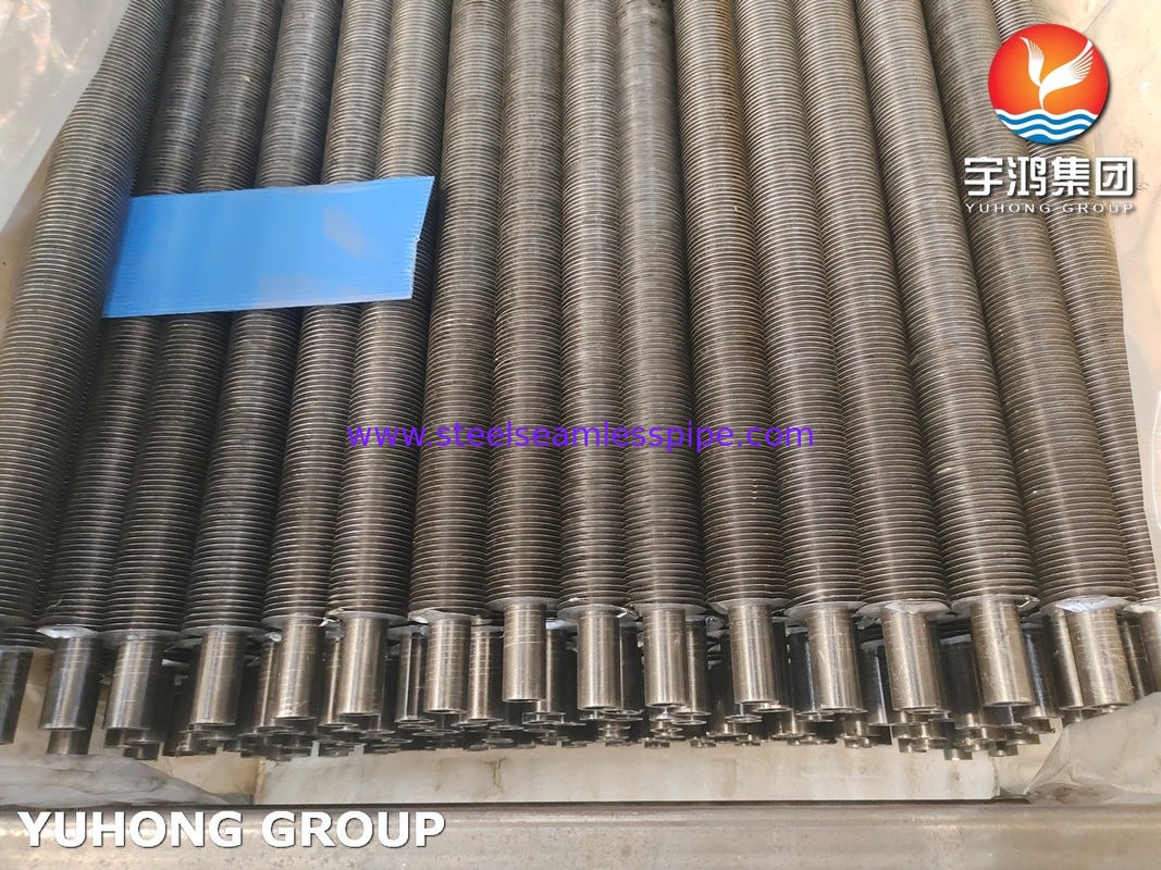 ASTM A179 Tubo sin costura de acero al carbono Tubo de aleta de aluminio tipo G para torre de enfriamiento seca