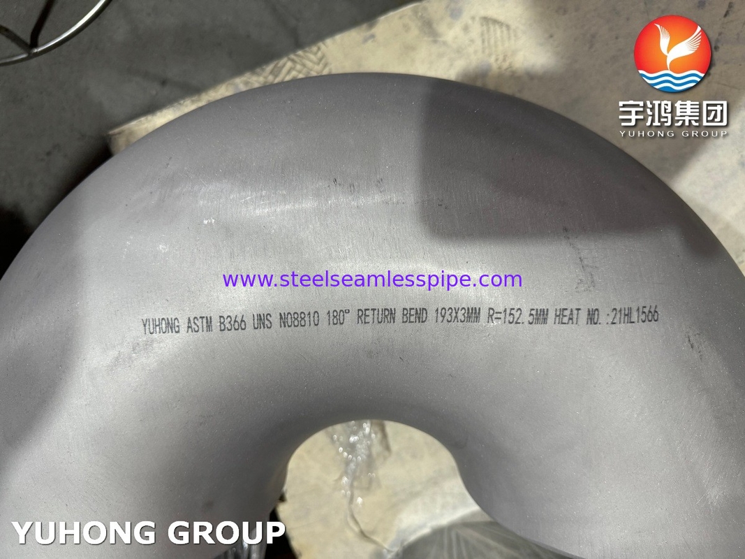 Los materiales de acero inoxidable con una inclinación de 180° ASTM B366